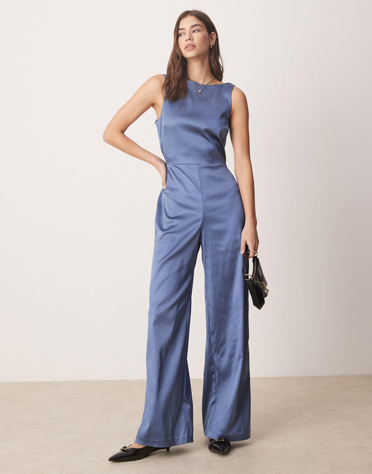 Sleeveless Sculpt High Neck Jumpsuit