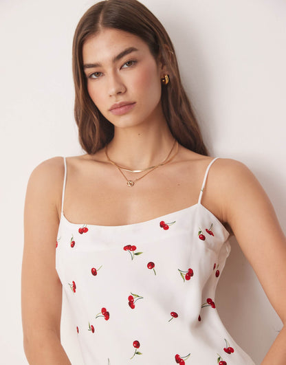 Cami Strap Slip Knee Length Dress