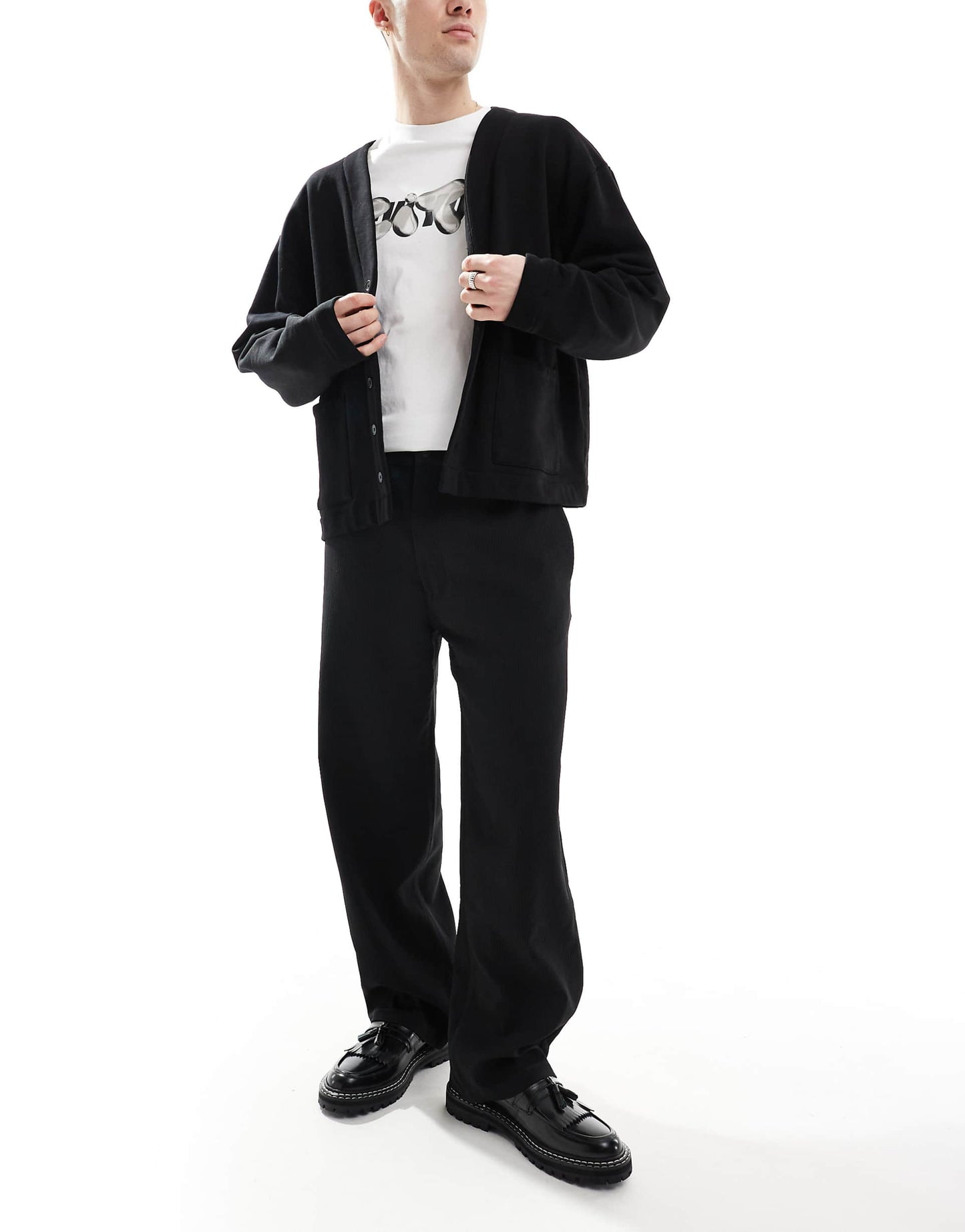 Texture Plisse Tailored Trouser