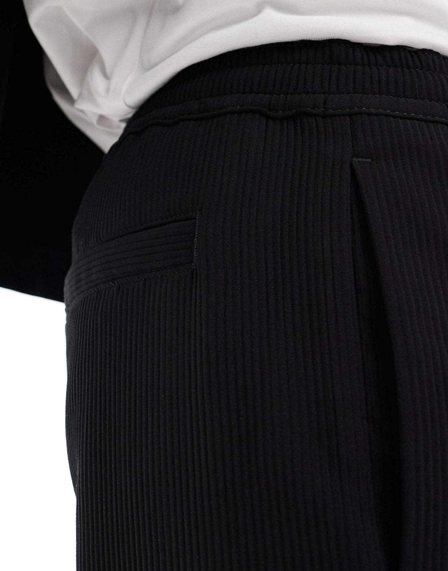 Texture Plisse Tailored Trouser