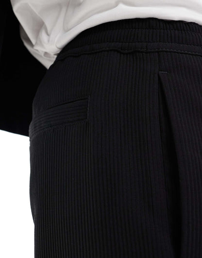 Texture Plisse Tailored Trouser