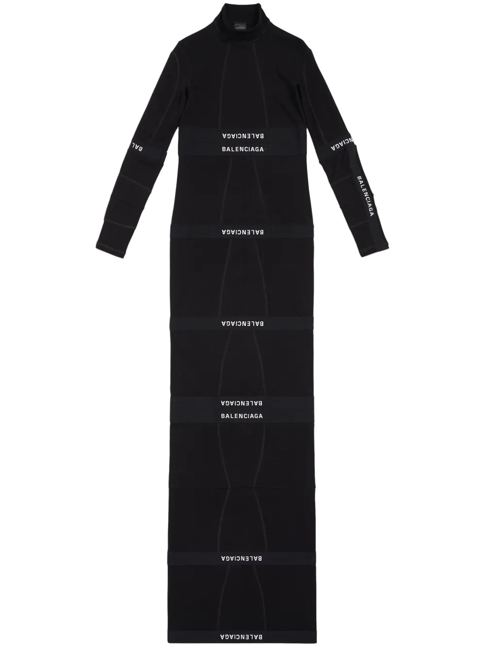 Panelled Cotton Maxi Dress