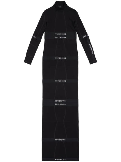 Panelled Cotton Maxi Dress