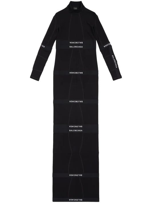 Panelled Cotton Maxi Dress
