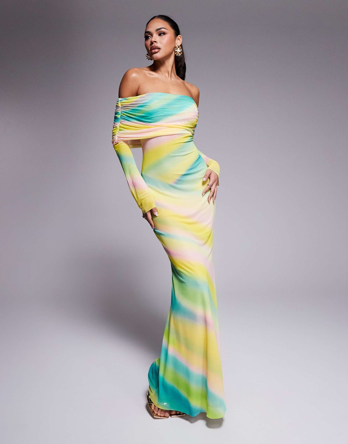 Thelma Off The Shoulder Maxi Dress