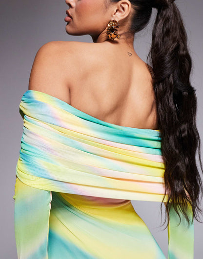 Thelma Off The Shoulder Maxi Dress