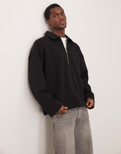 Heavyweight Zip Collar Sweatshirt