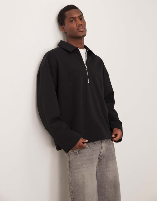 Heavyweight Zip Collar Sweatshirt