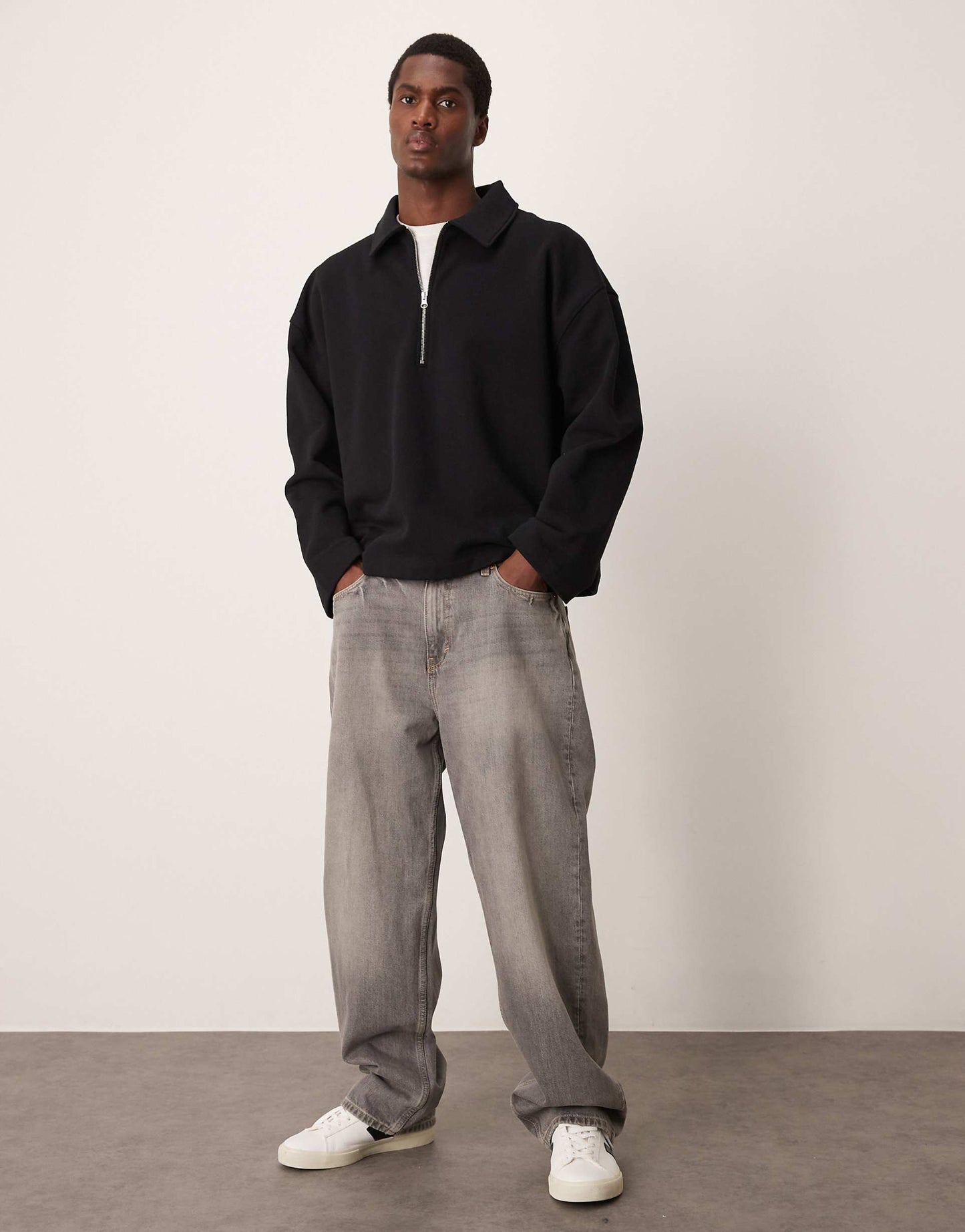 Heavyweight Zip Collar Sweatshirt