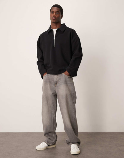 Heavyweight Zip Collar Sweatshirt