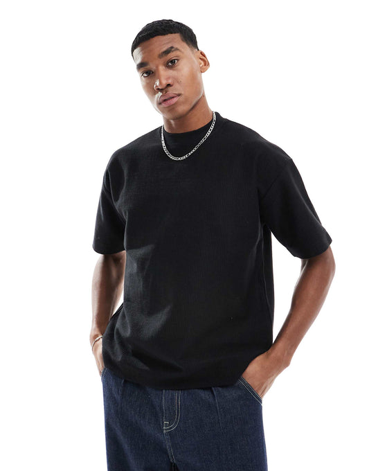 Ribbed Boxy T-Shirt