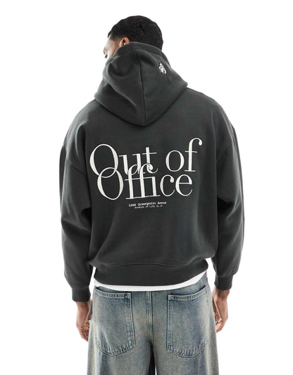 Out Of Office Embroidered Hoodie