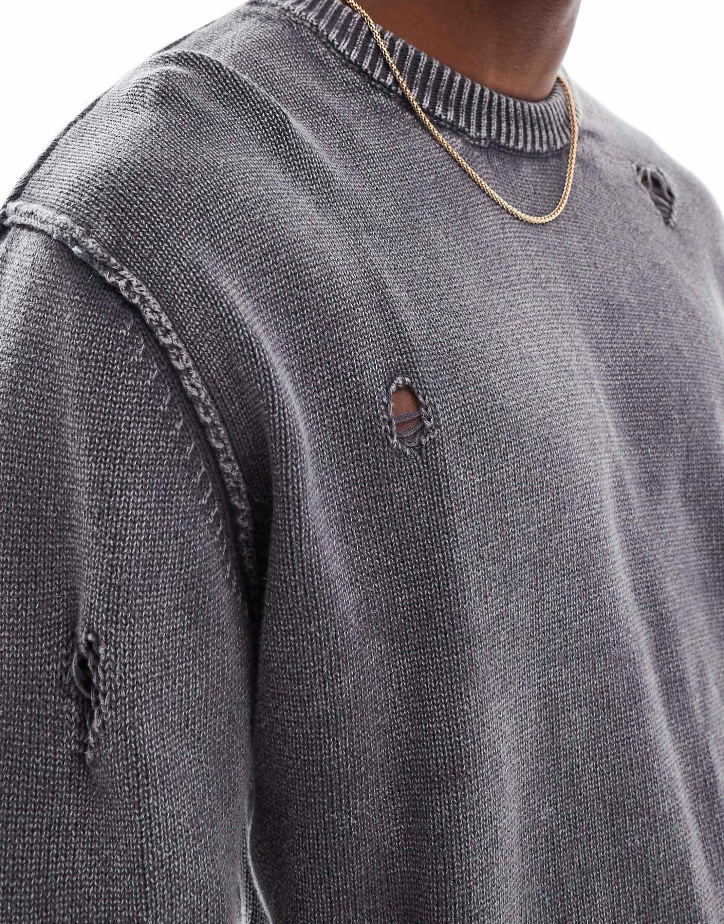 Knitted Washed Jumper