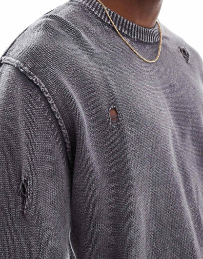 Knitted Washed Jumper