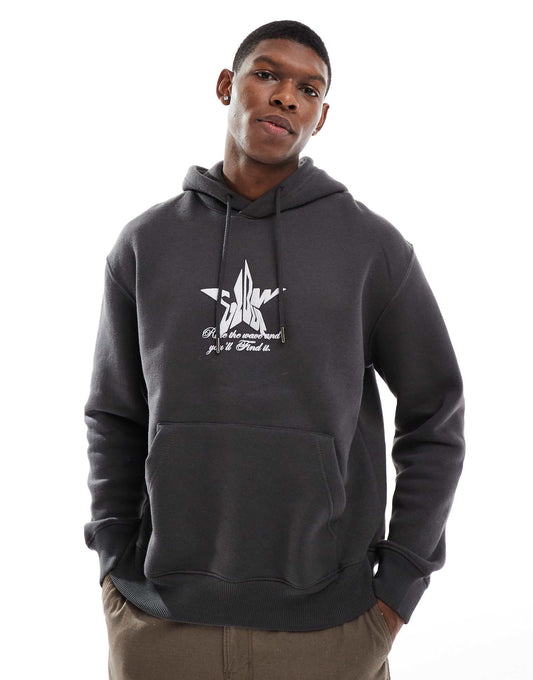 Star Back Graphic Hoodie