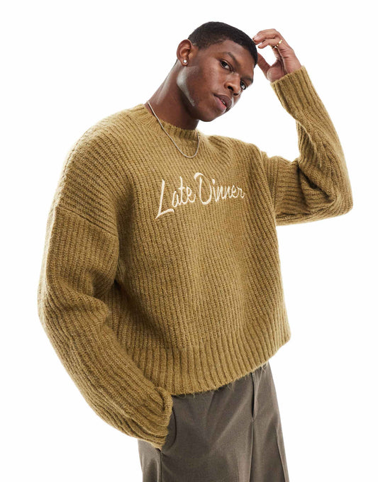 Knitted Graphic Jumper