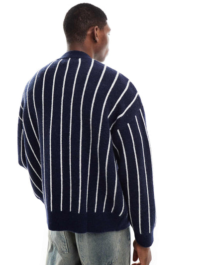 Knitted Stripe Cardigan