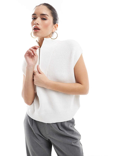 Half Zip Oversized Tank