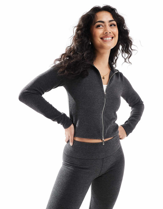 Co Ord Double Zip Jacket