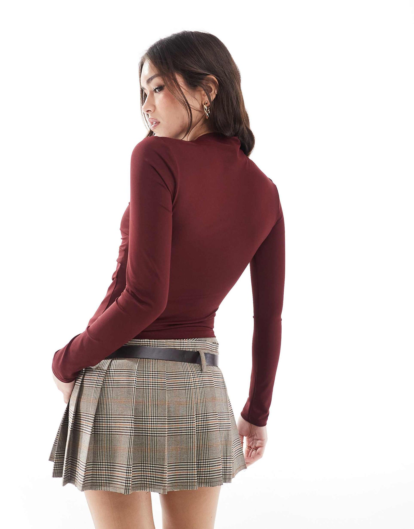 High Neck Sculpt Long Sleeve Top