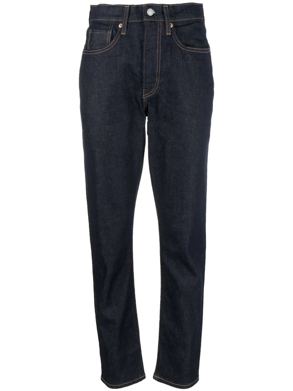 Mid-Rise Tapered-Leg Jeans