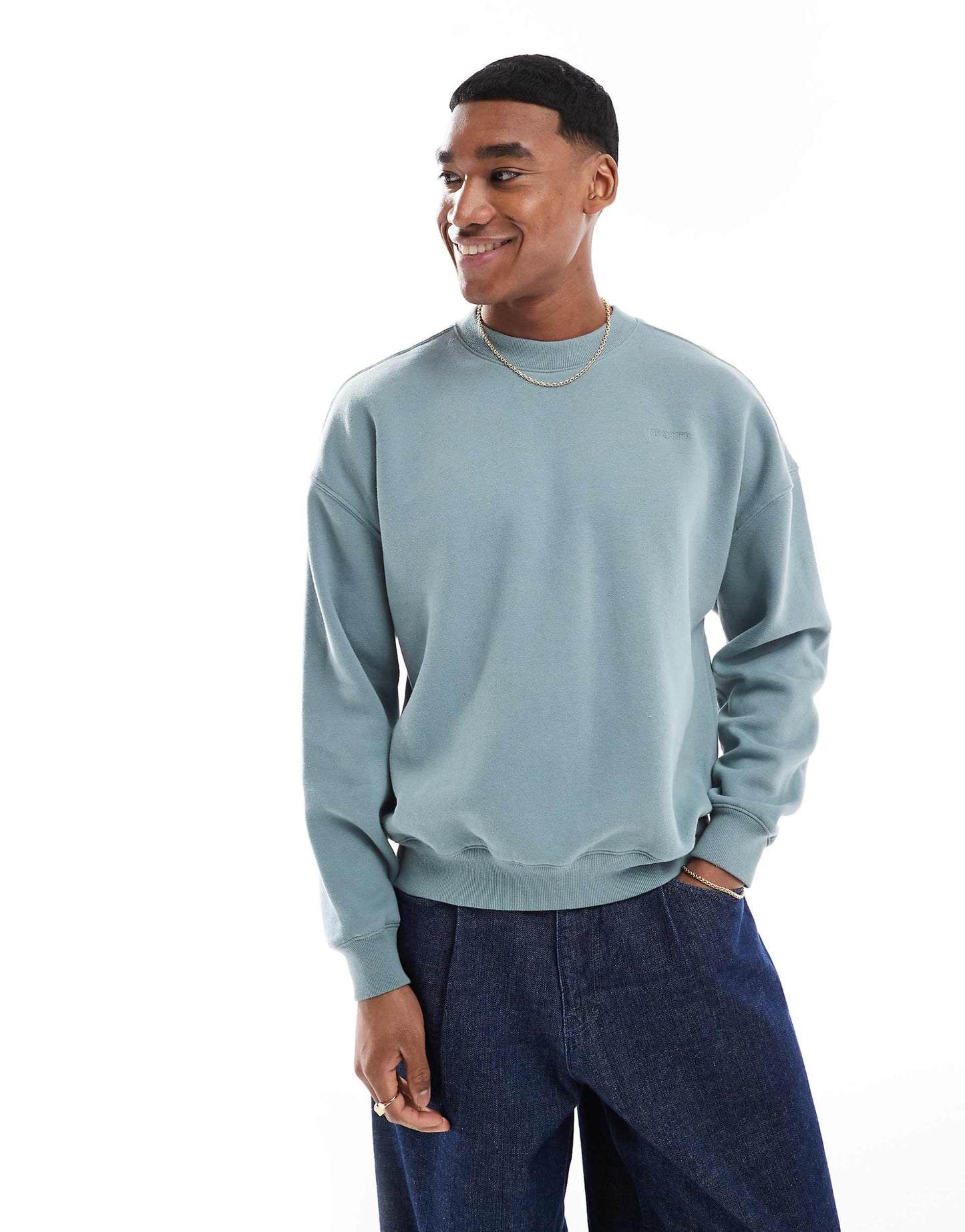 Boxy Crew Neck Sweat Top