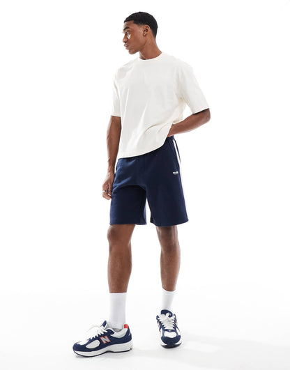Loose Varsity Logo Short With Side Stripe