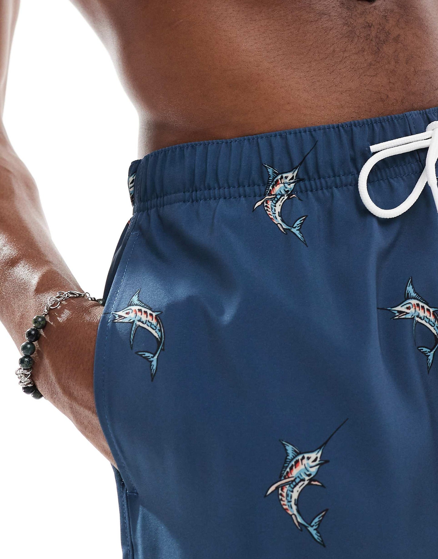 8"" Swim Contrast Stripe Boardshort