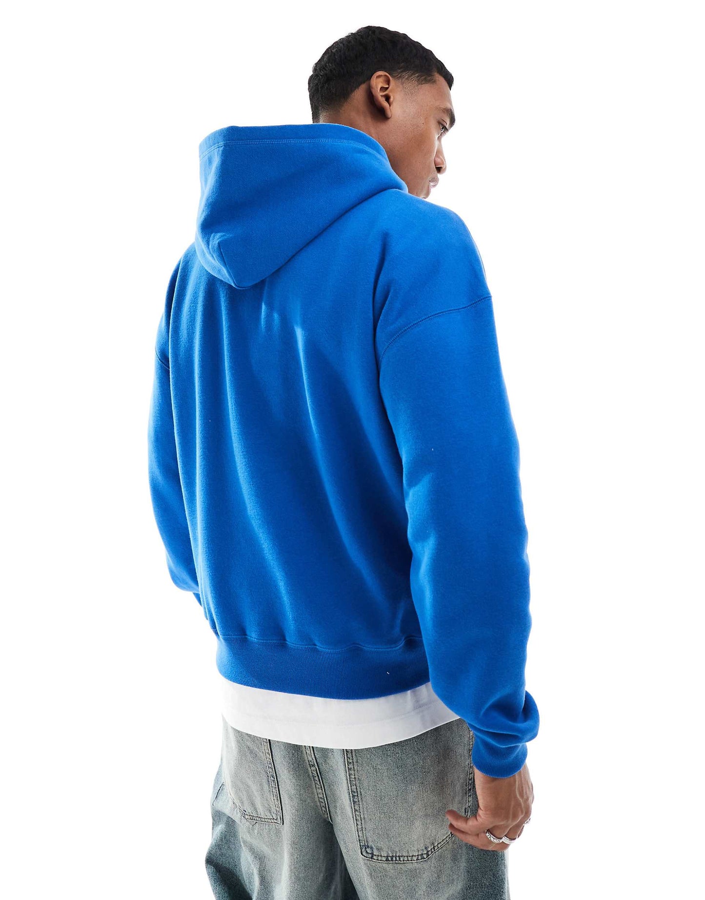 Boxy Varsity Motif Hoodie