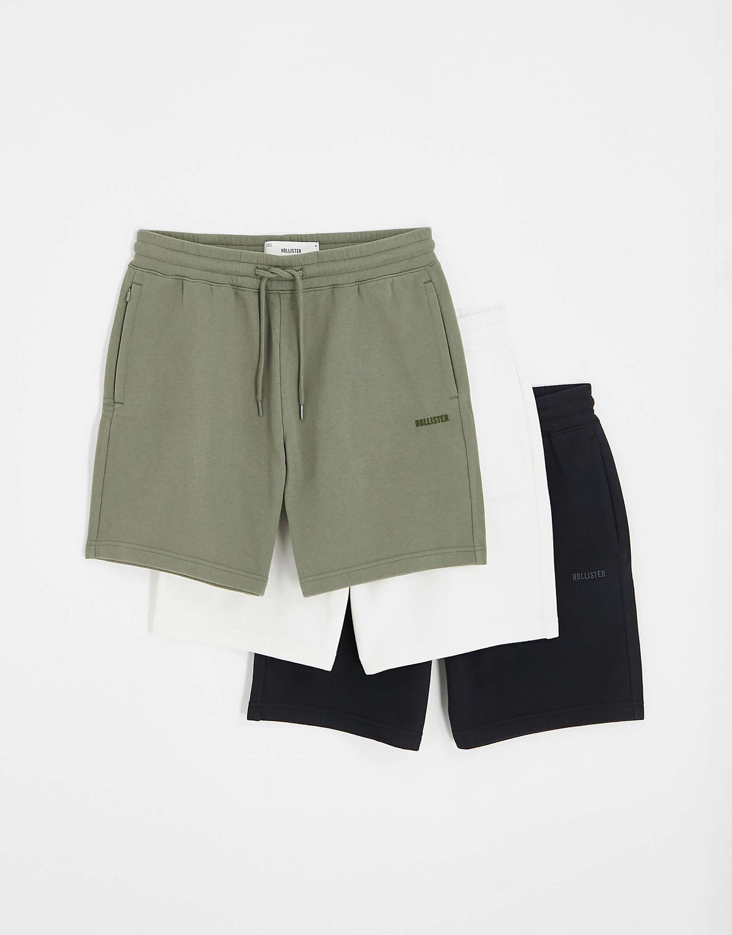 3 Pack 7"" Logo Detail Fleece Shorts