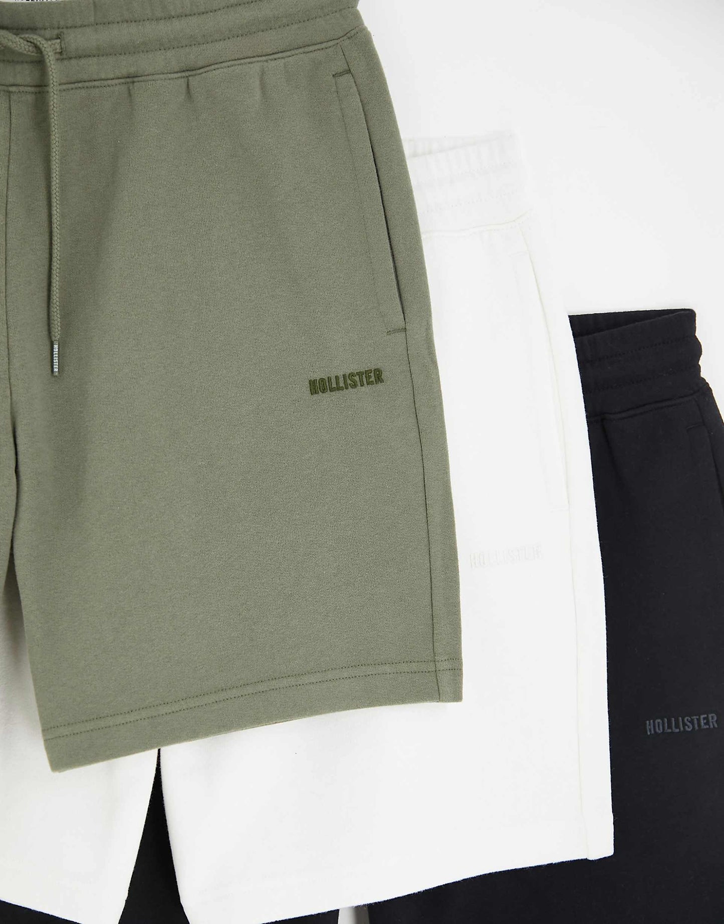 3 Pack 7"" Logo Detail Fleece Shorts