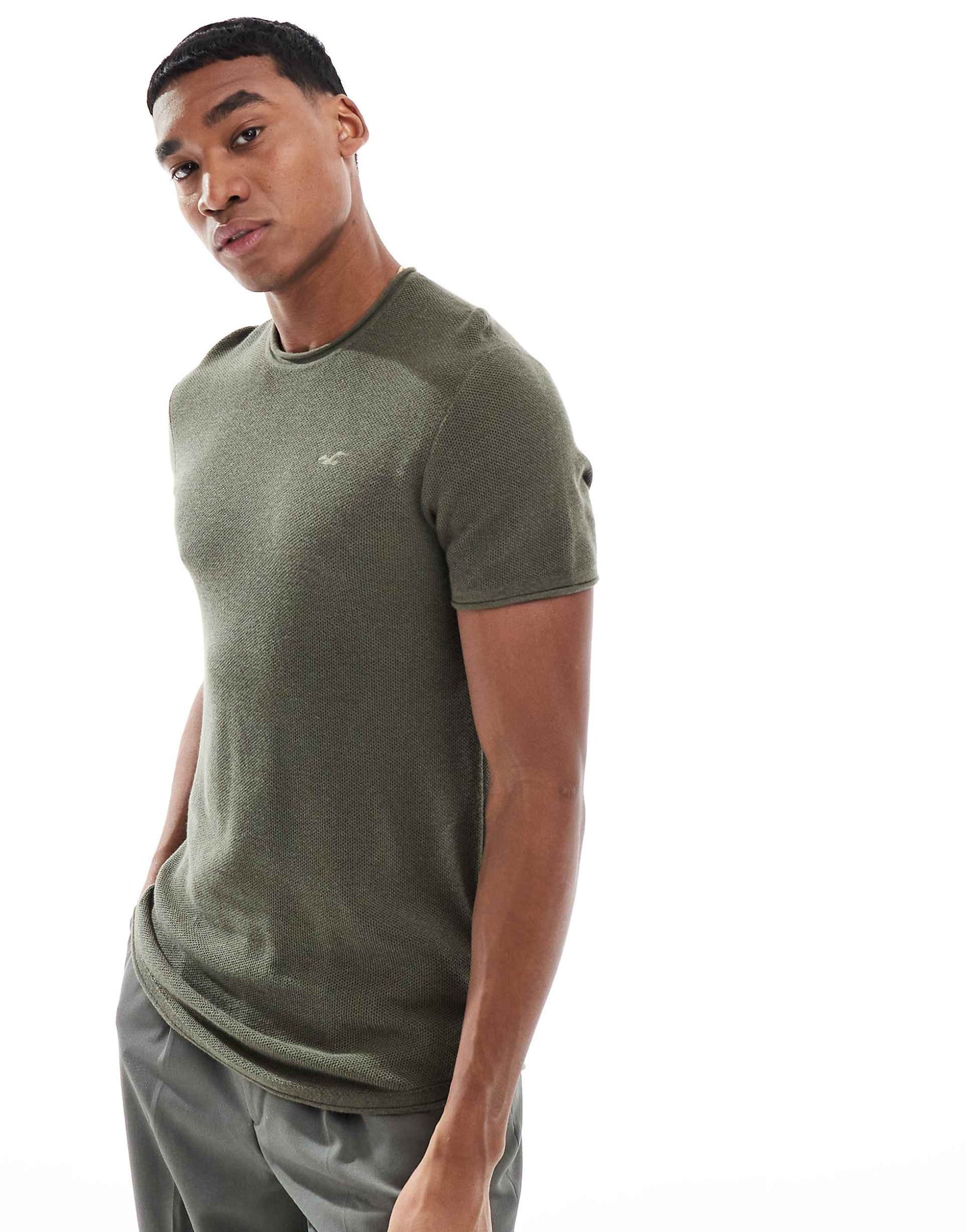 Short Sleeve Textured Icon T-Shirt