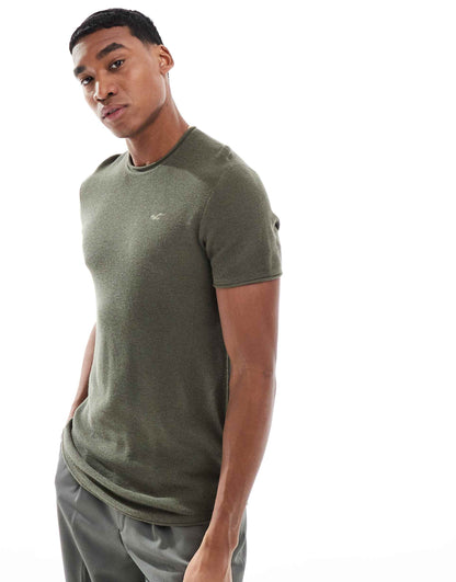 Short Sleeve Textured Icon T-Shirt