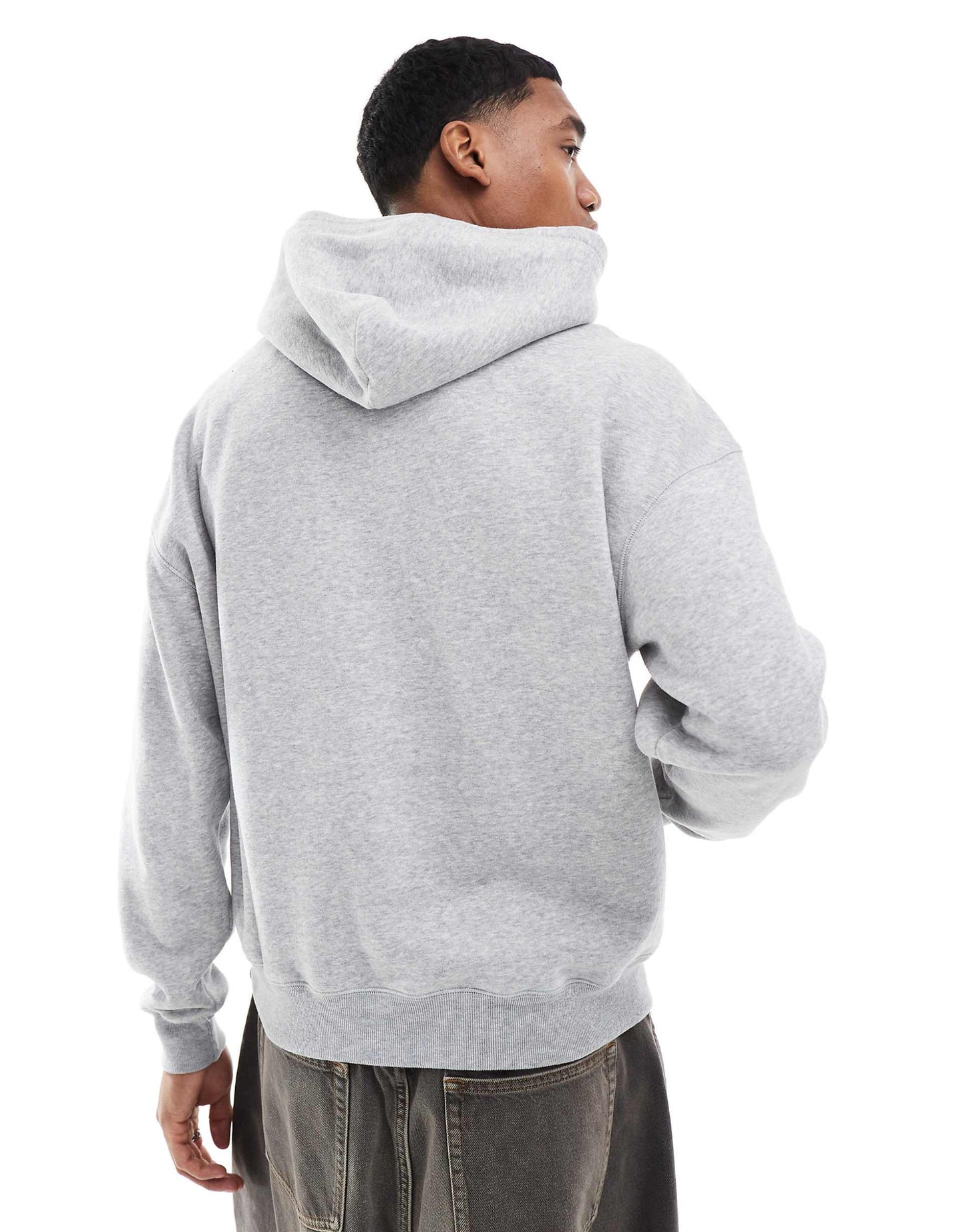 Boxy Varsity Motif Hoodie