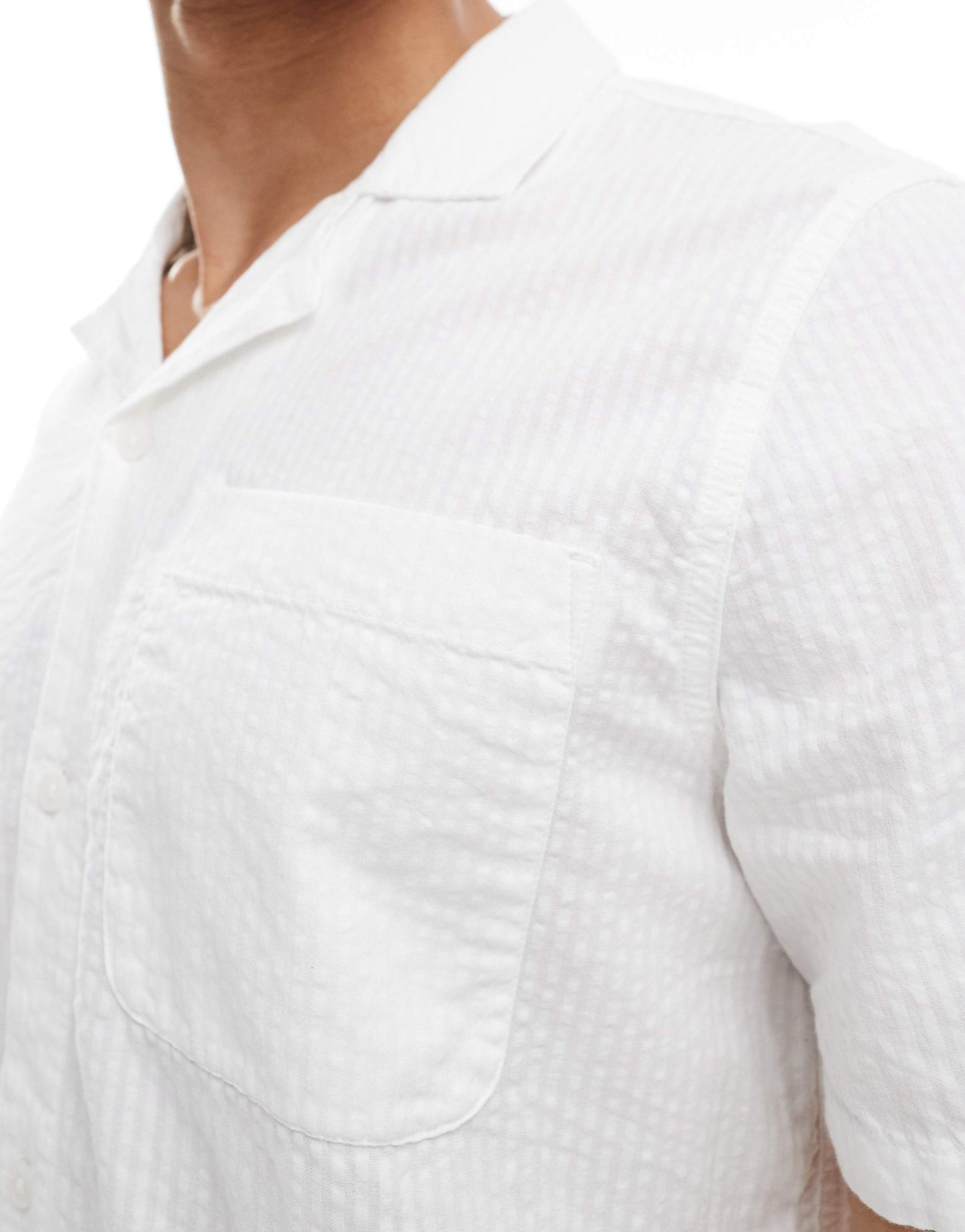 Short Sleeve Seersucker Shirt