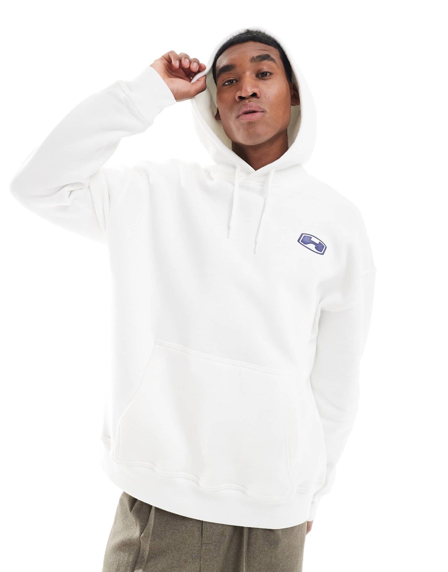 Baggy 90'S Motif Back Sweat Top