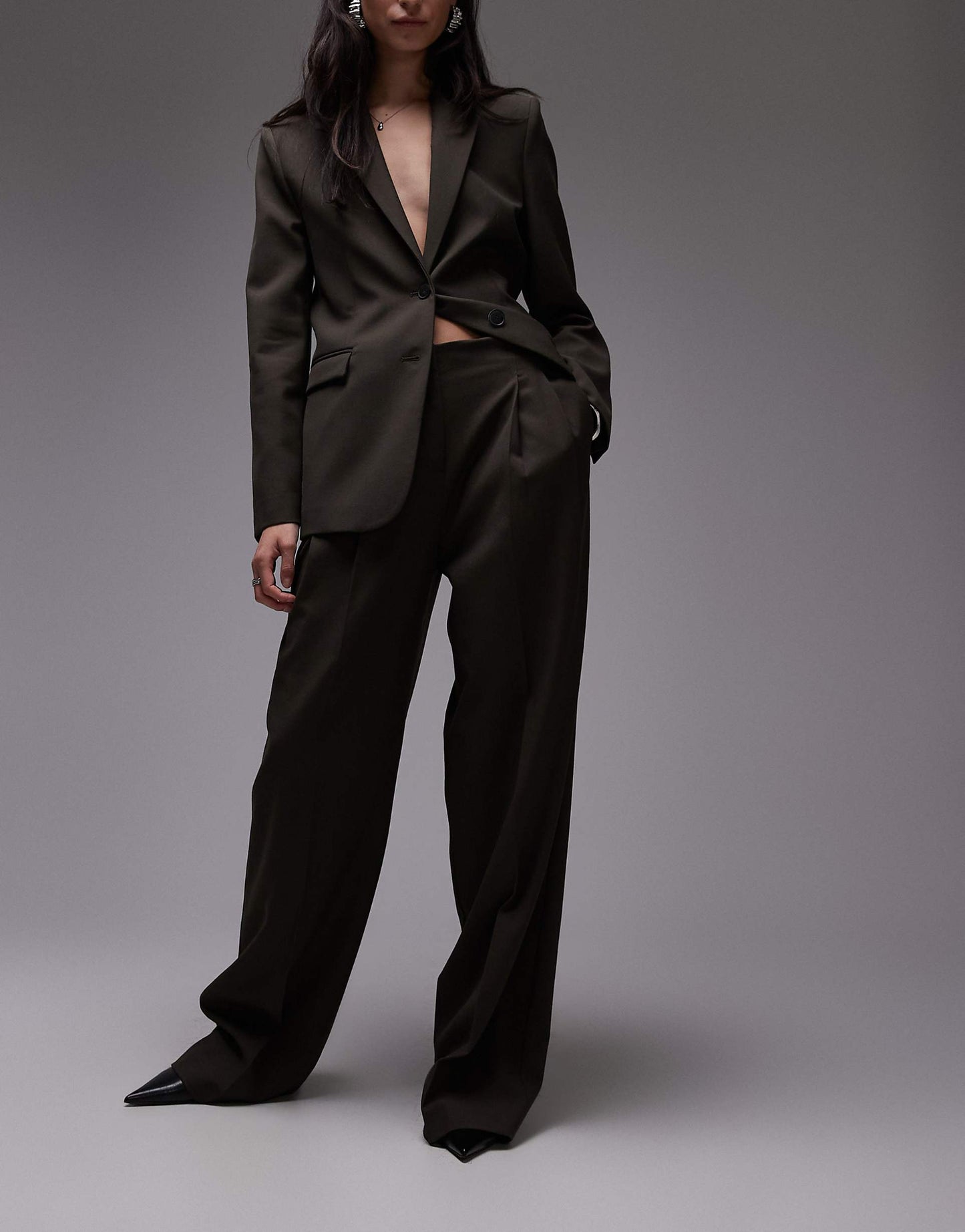 Slouchy Tailored Trousers Co-Ord