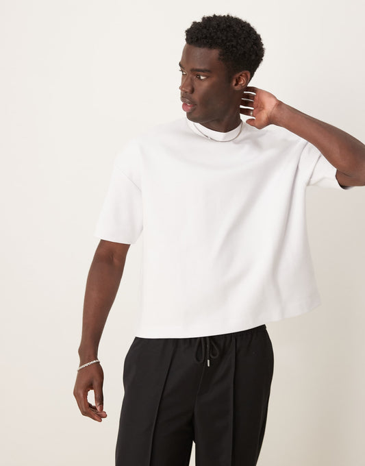 Premium Interlock Oversized Boxy Drop Shoulder T-Shirt 300Gsm