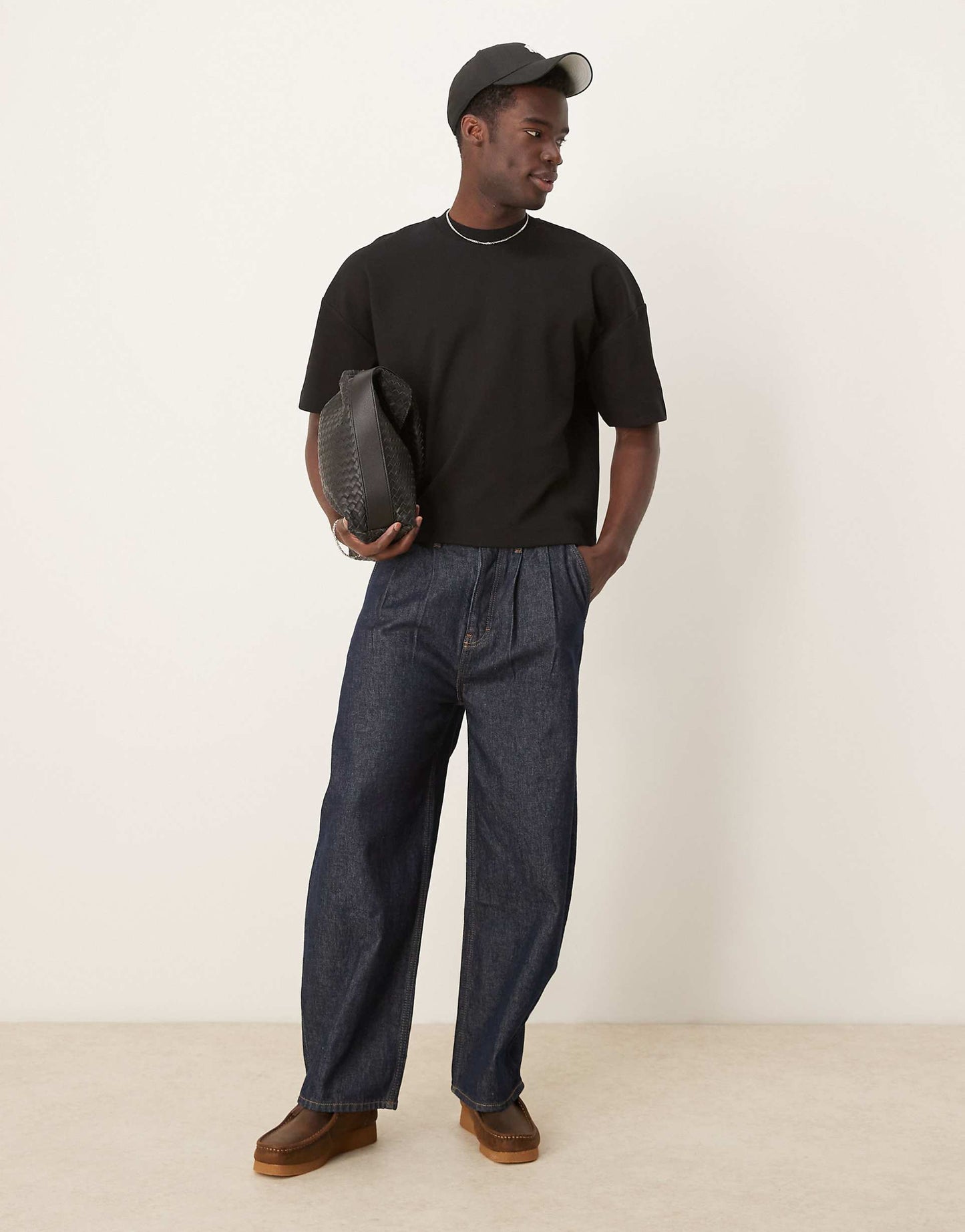 Premium Interlock Oversized Boxy Drop Shoulder T-Shirt 300Gsm