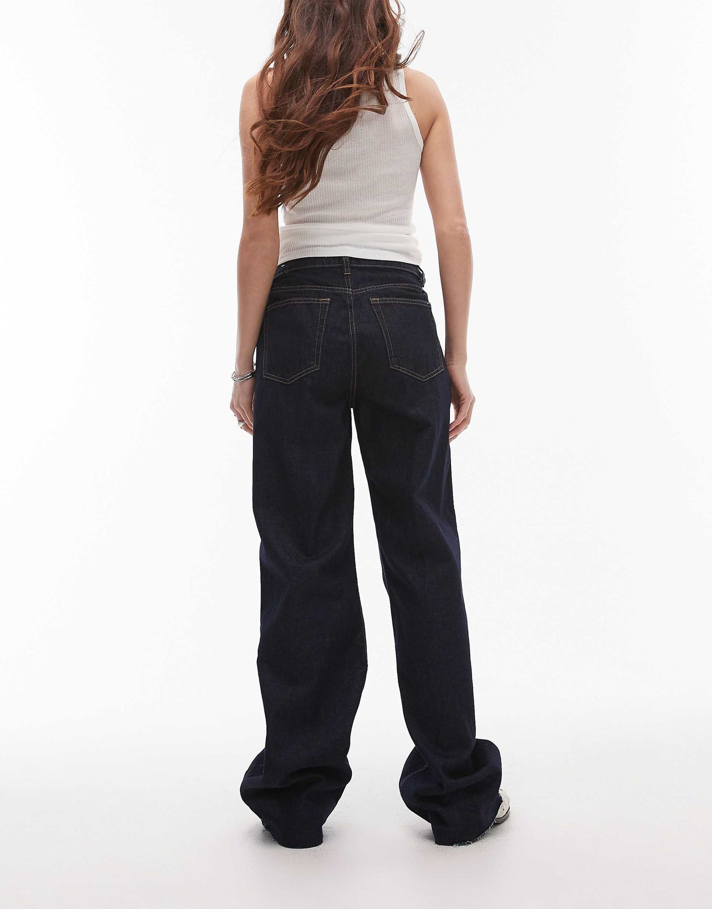 Raw Hem Straight Leg Jean