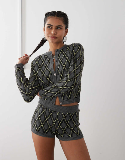 Knitted Cardi Co-Ord