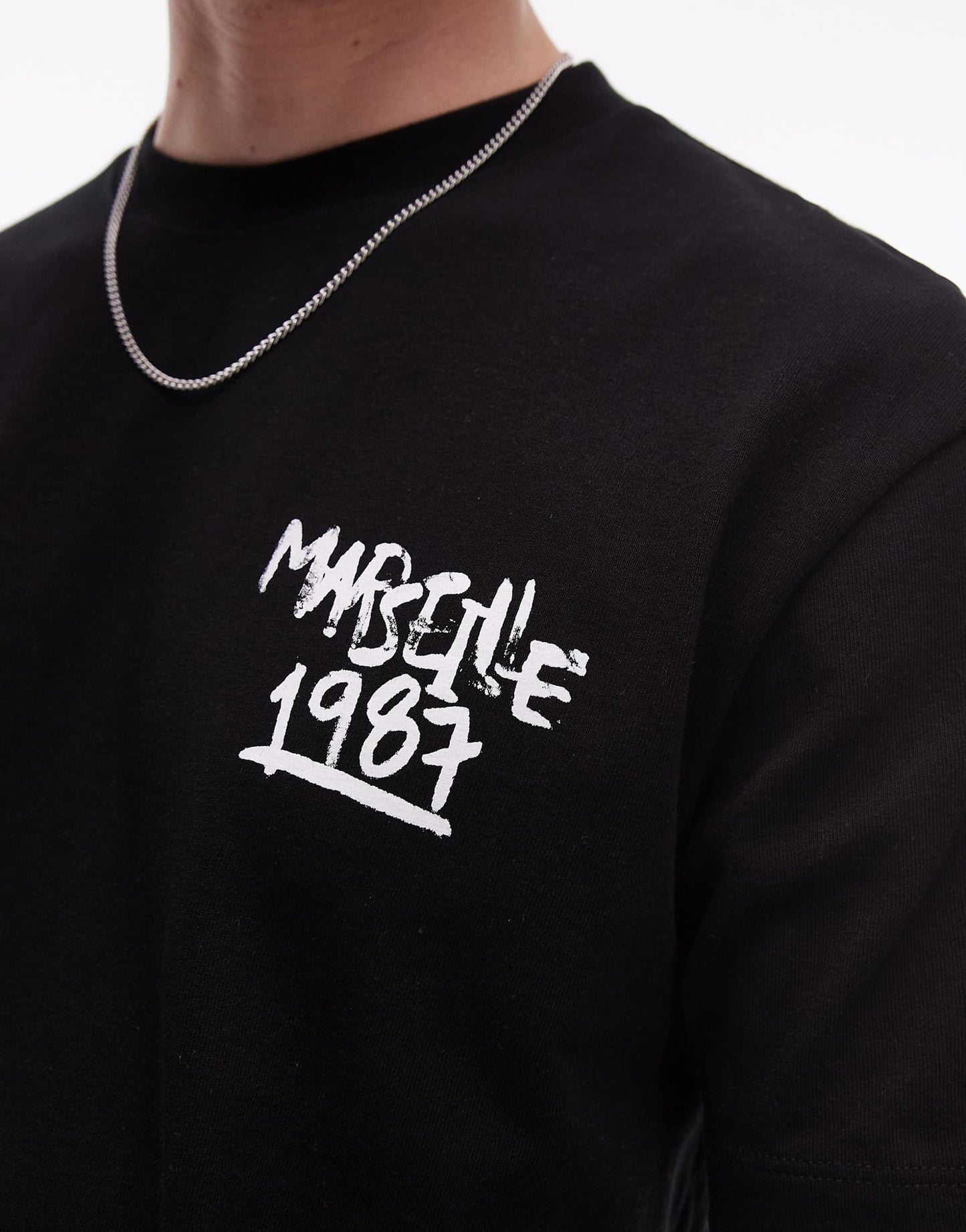 Oversized Fit T-Shirt With Marseille Print