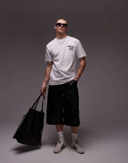 Oversized Fit T-Shirt Front And Back Marseille Print