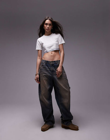 Script Crop Top