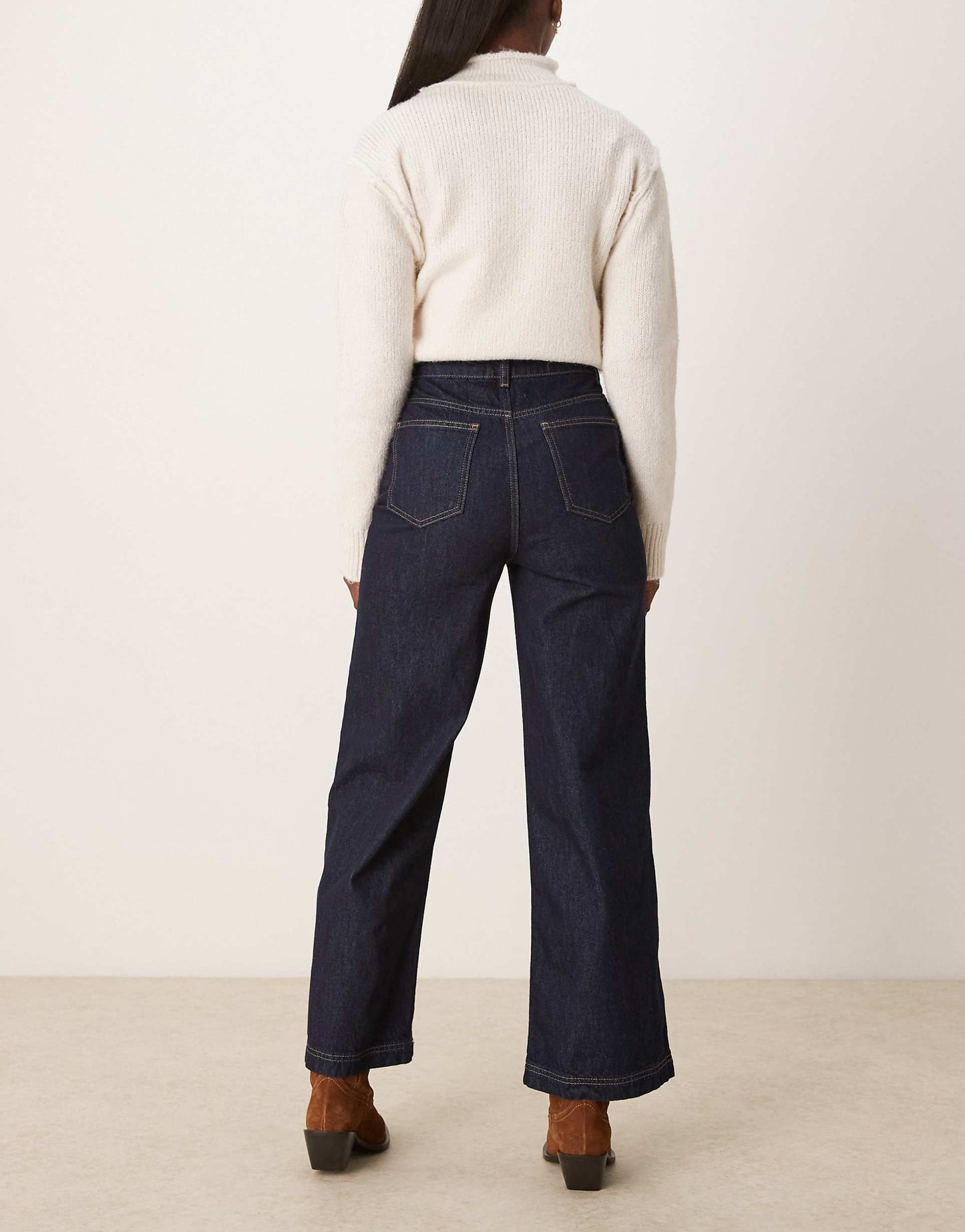 Cropped Jean With Patch Pockets