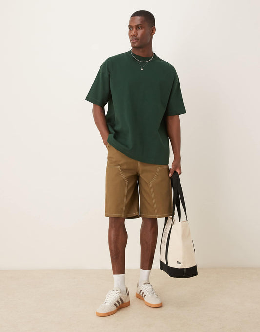 Long Length Jort With Carpenter Detailing