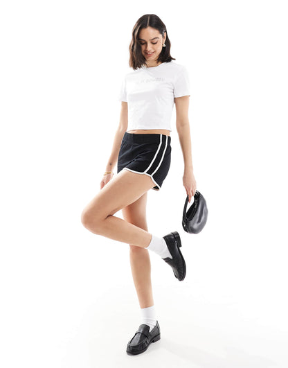 Baby Tee With Cool It Cowboy Diamante Graphic
