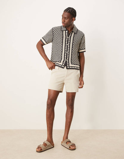 Shorter Length Skinny Chino Shorts