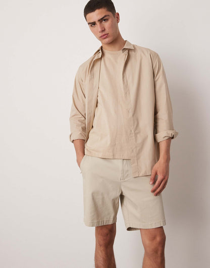 Skinny Mid Length Chino Shorts