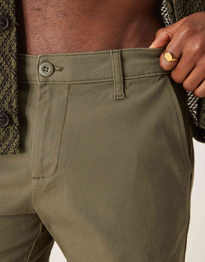 Shorter Length Skinny Chino Shorts